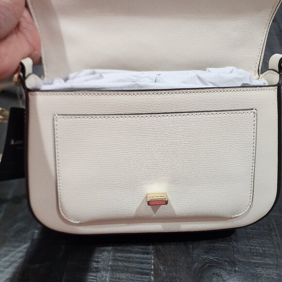 KATE SPADE PHOEBE EMBROIDERED STRAW FLAP CROSSBODY-BRAND NEW WITH TAGS - Picture 7 of 9